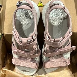 Keen Pink and Gray Outdoor Sandals with Adjustable Straps